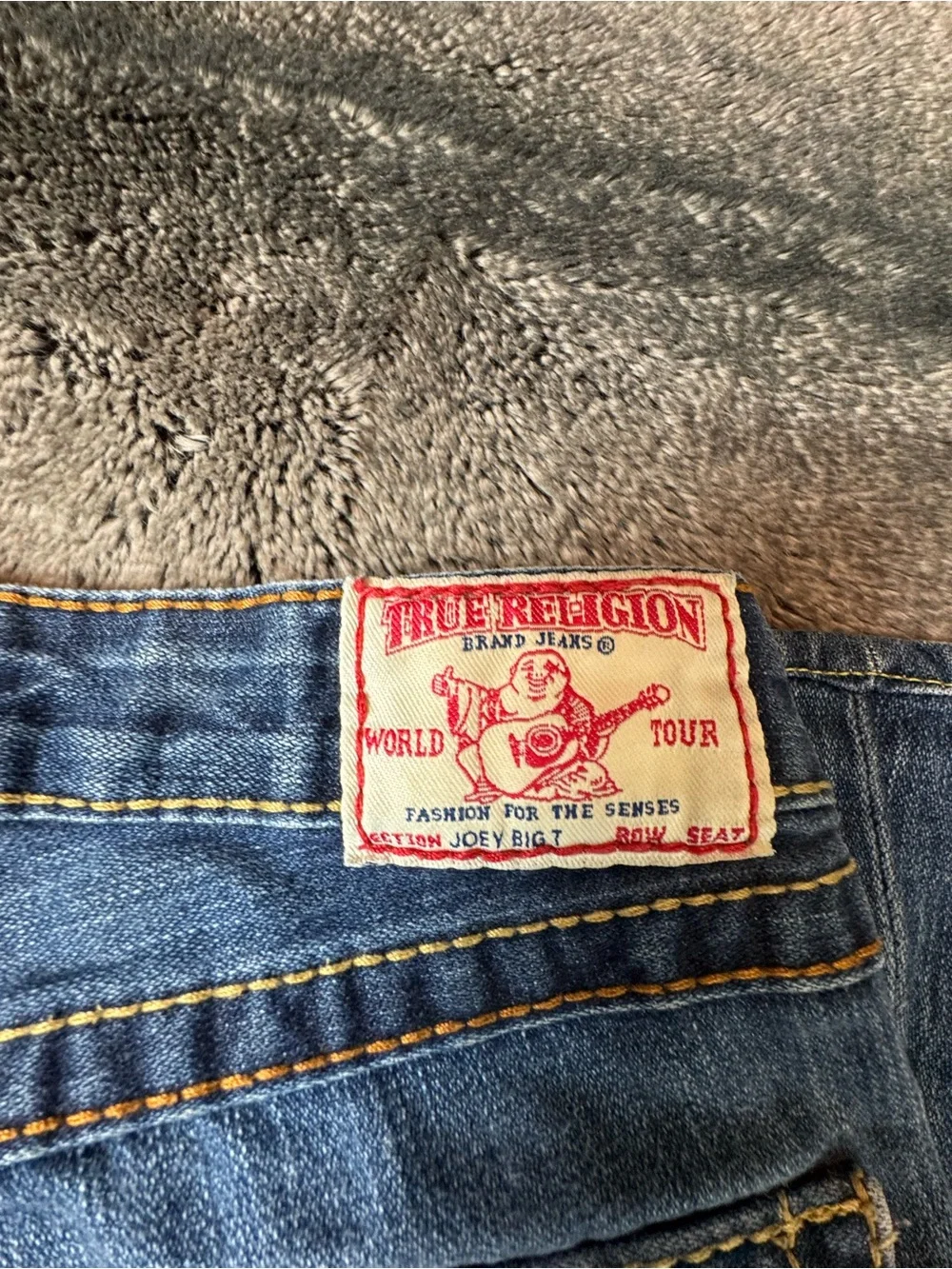 Vintage True Religion Joey Big T Jeans 24 Made USA Y2K